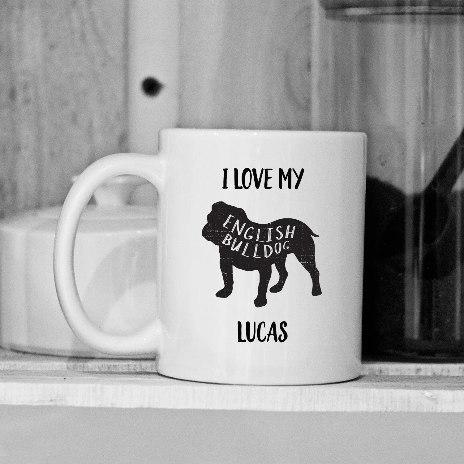 Personalized Dog Silhouette Mugs
