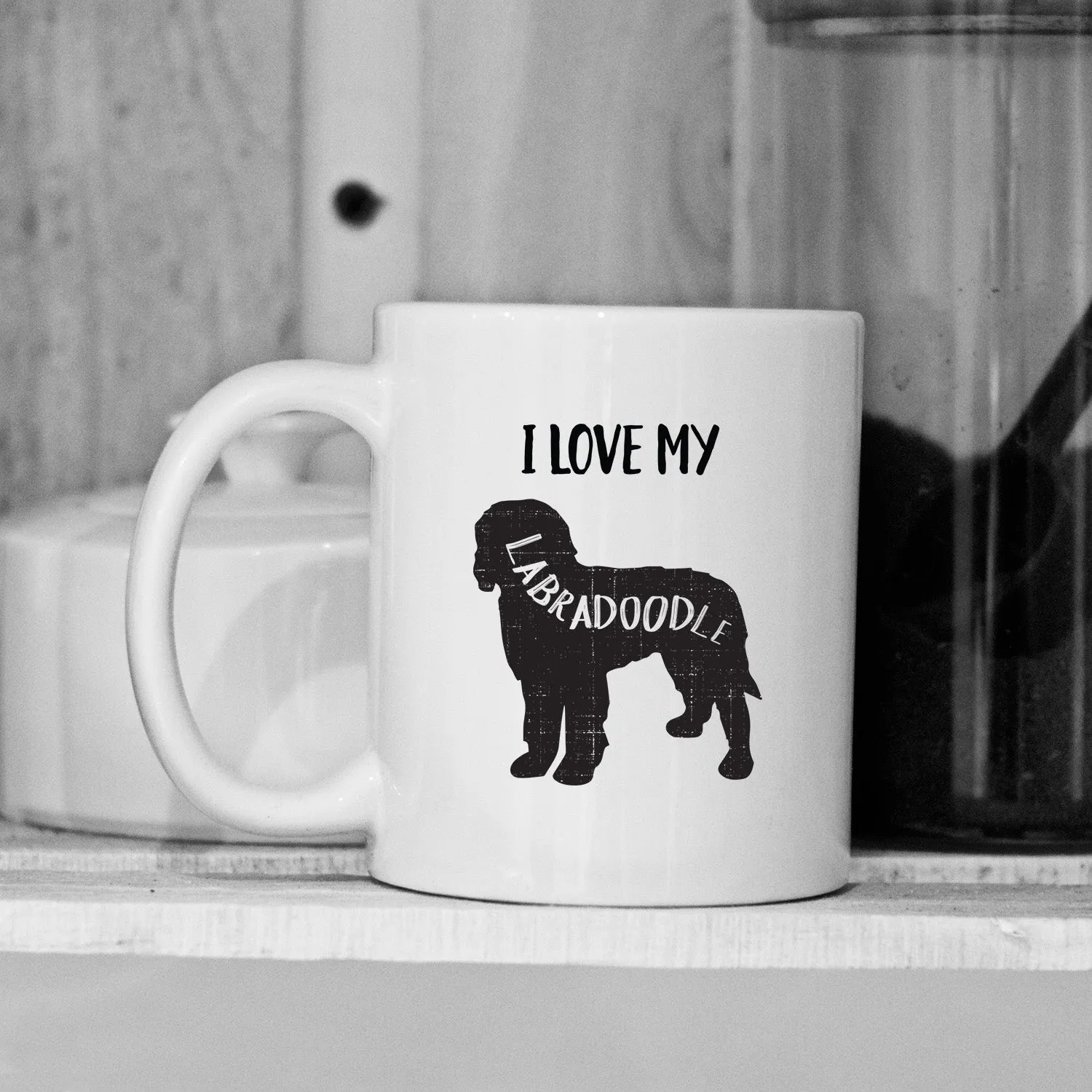 Personalized Dog Silhouette Mugs