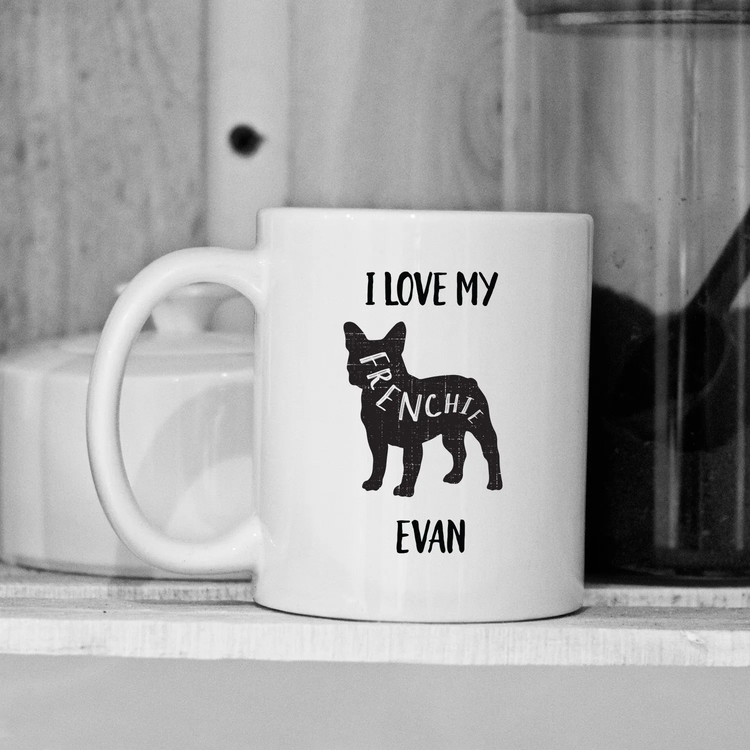 Personalized Dog Silhouette Mugs