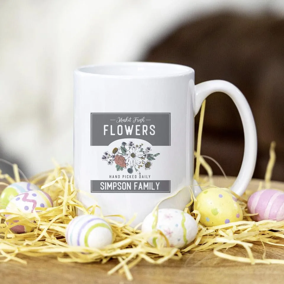 Personalized Vintage Farmhouse Easter Mugs