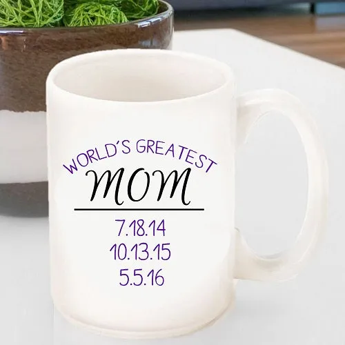 Personalized World's Greatest Coffee Mug