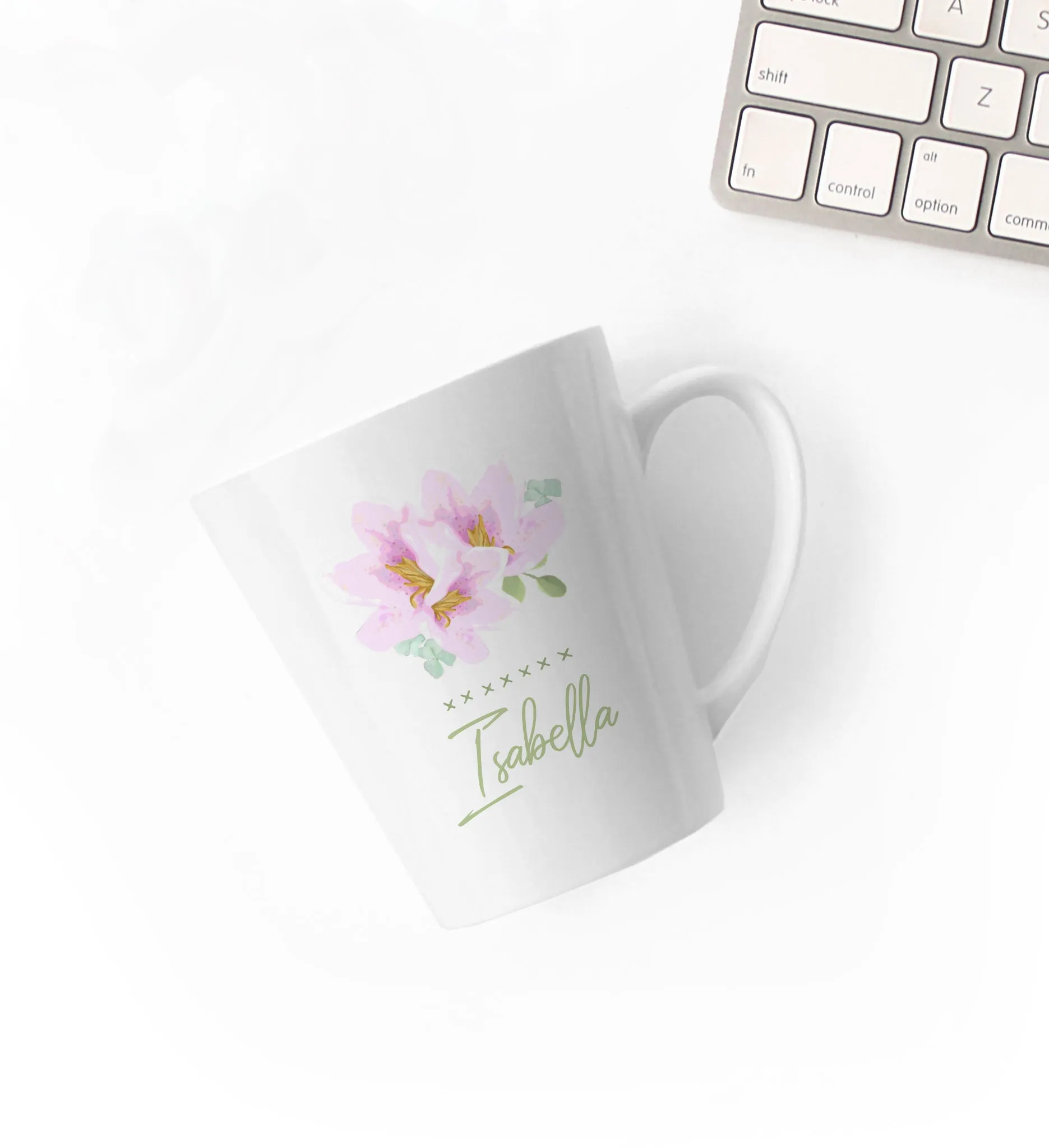 Pink Blooms Custom Mug
