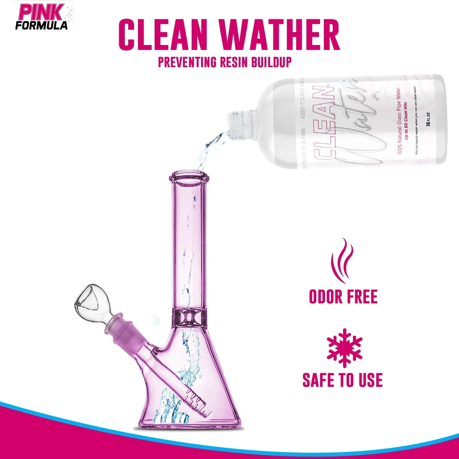 Pink Formula - Clean Bong Water - 16oz