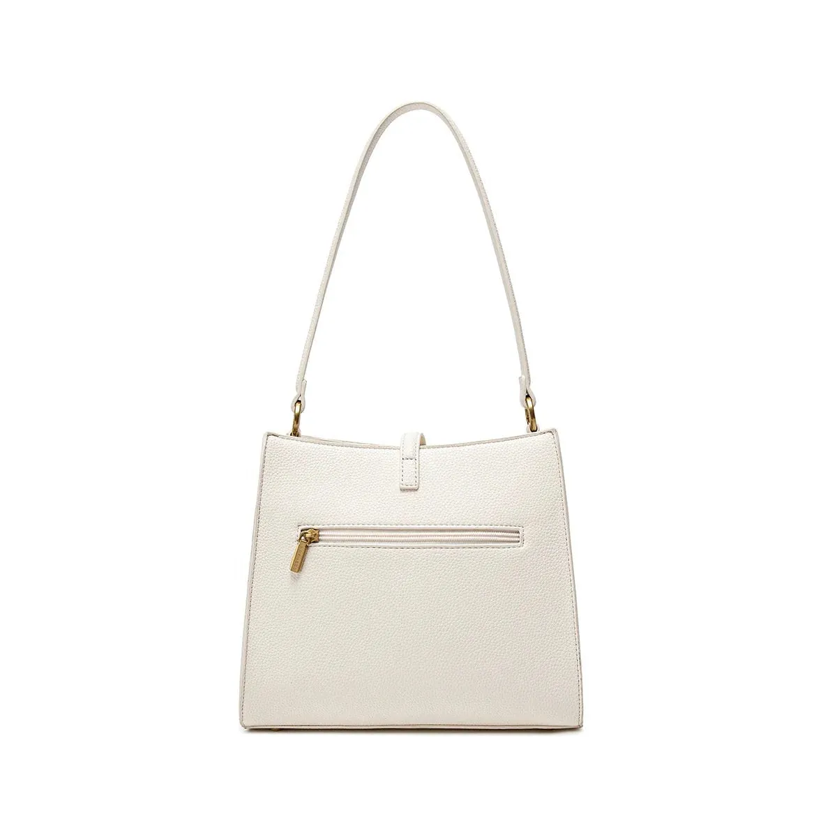 Pixie Mood Lock Shoulder Bag || Coconut Cream