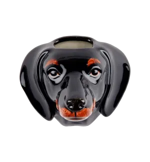 Quail Dachshund Wall Vase