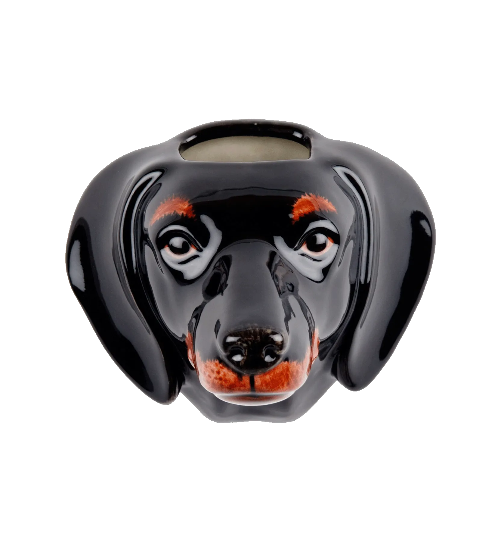 Quail Dachshund Wall Vase