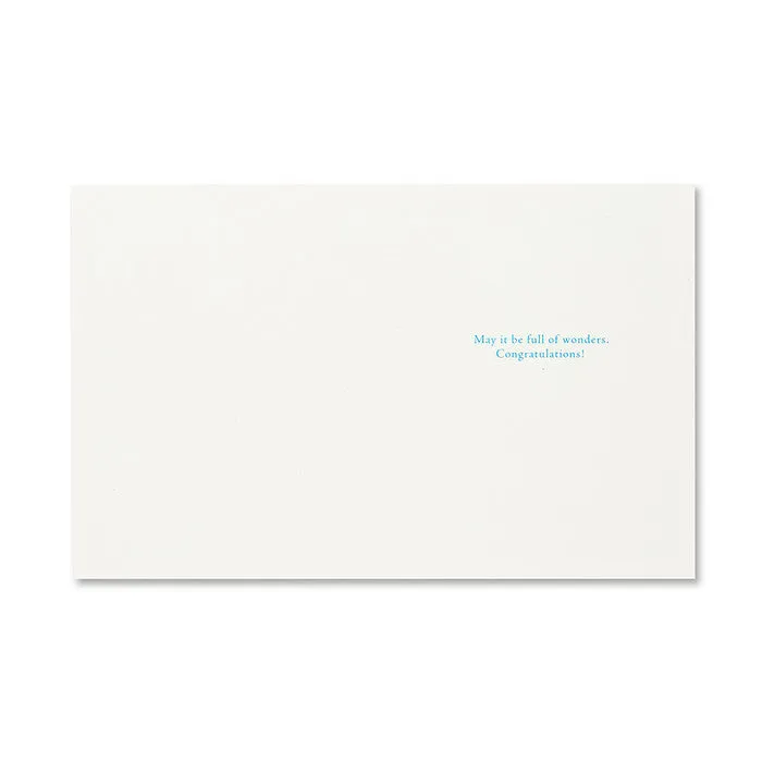 "Hello To A New Adventure" Baby Card