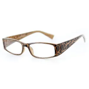"Wild Side" Trendy Rectangular Reading Glasses with Animal Print for Stylish Women