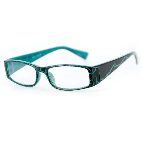 "Wild Side" Trendy Rectangular Reading Glasses with Animal Print for Stylish Women