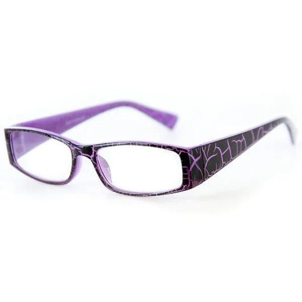 "Wild Side" Trendy Rectangular Reading Glasses with Animal Print for Stylish Women