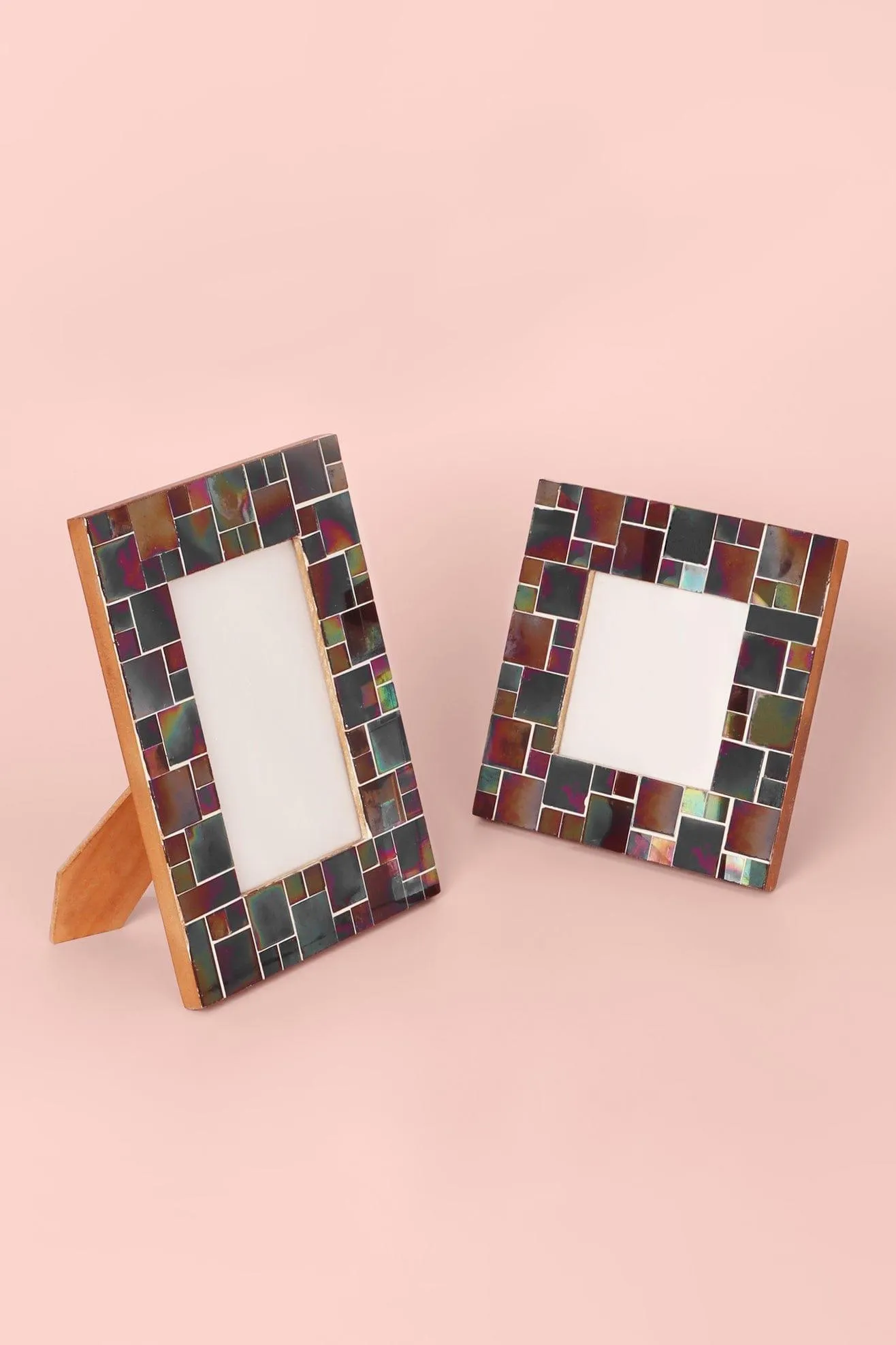 Rainbow Mosaic Effect Stylish Photo Frames