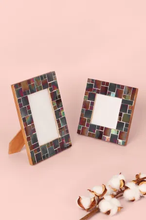 Rainbow Mosaic Effect Stylish Photo Frames