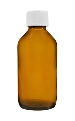 Reagent Bottle, 100ml - Amber Colored Soda Glass