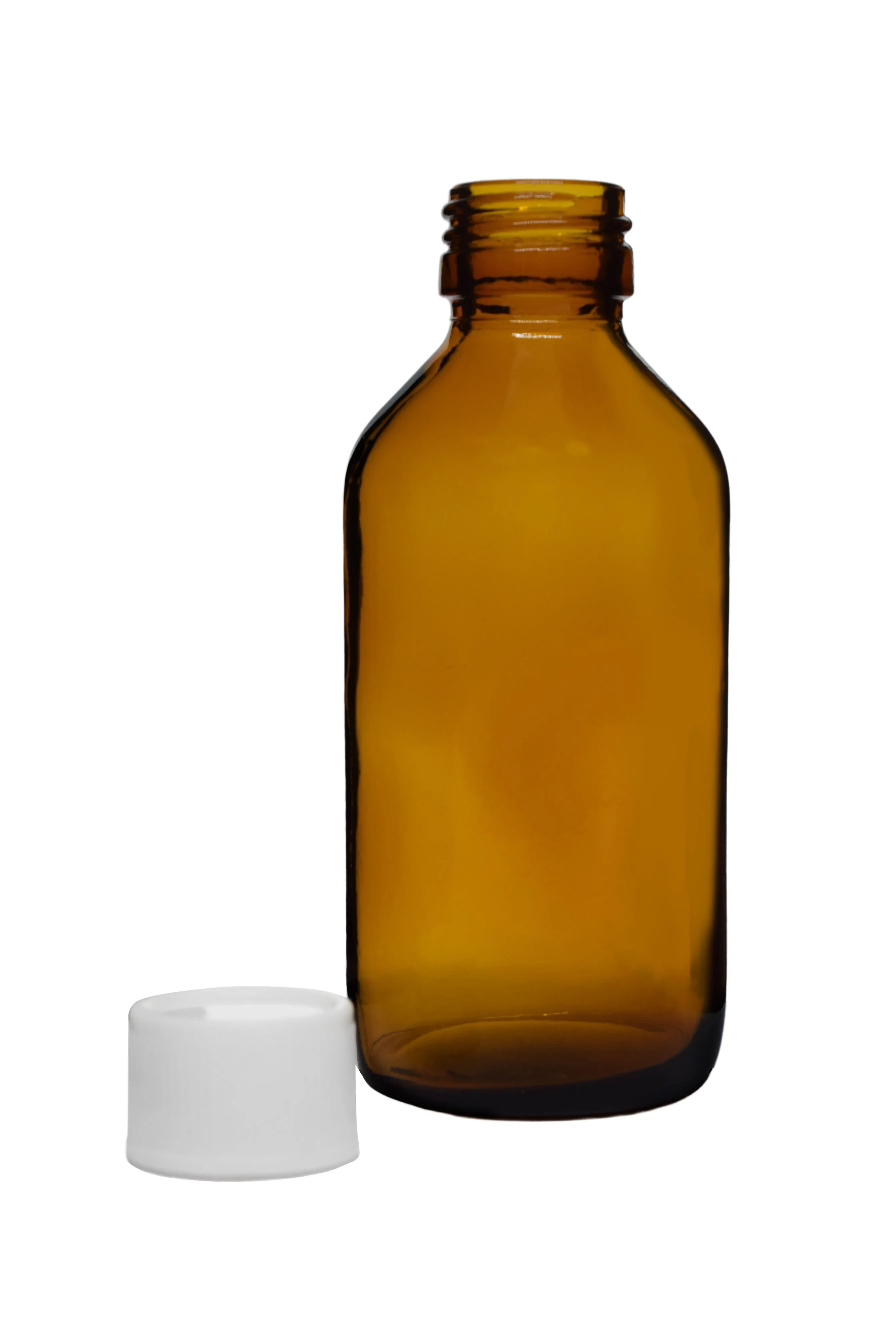 Reagent Bottle, 100ml - Amber Colored Soda Glass