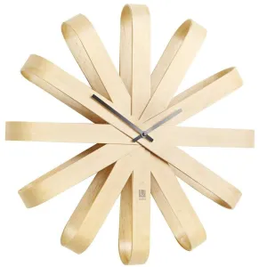Ribbon Wood Wall Clock