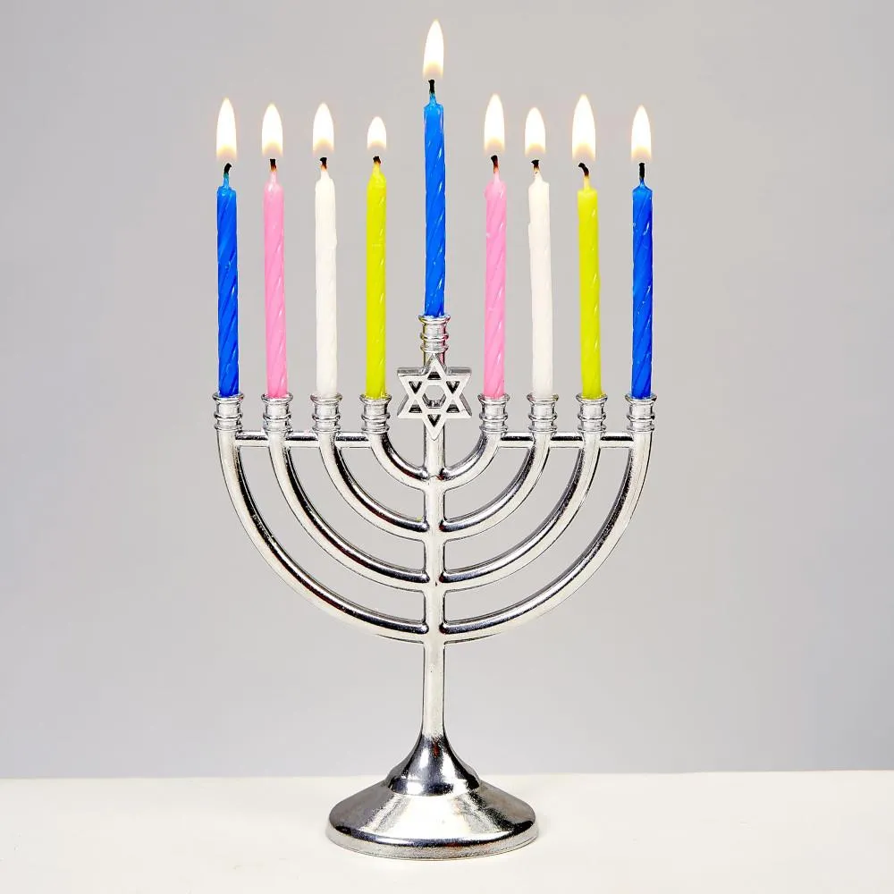 Rite Lite Mini Menorah Set with 48pk Birthday Candles