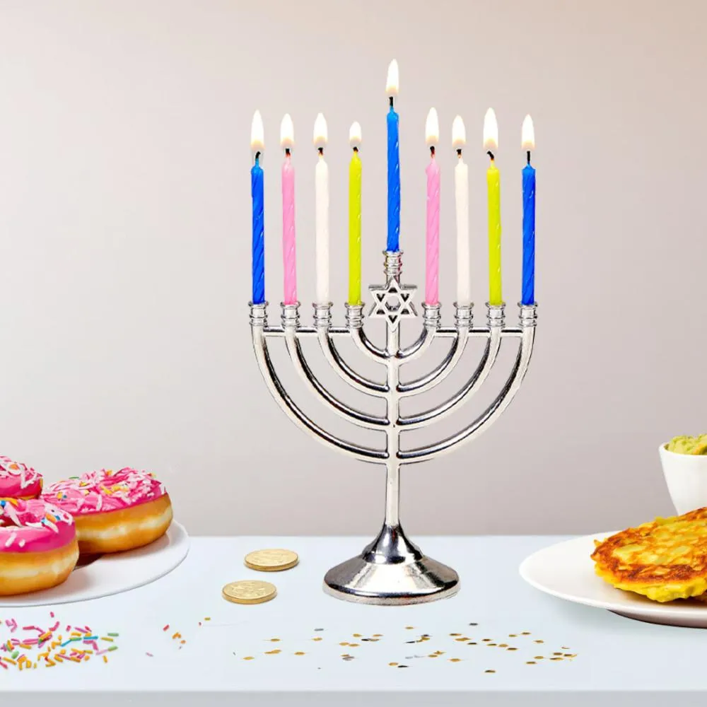 Rite Lite Mini Menorah Set with 48pk Birthday Candles