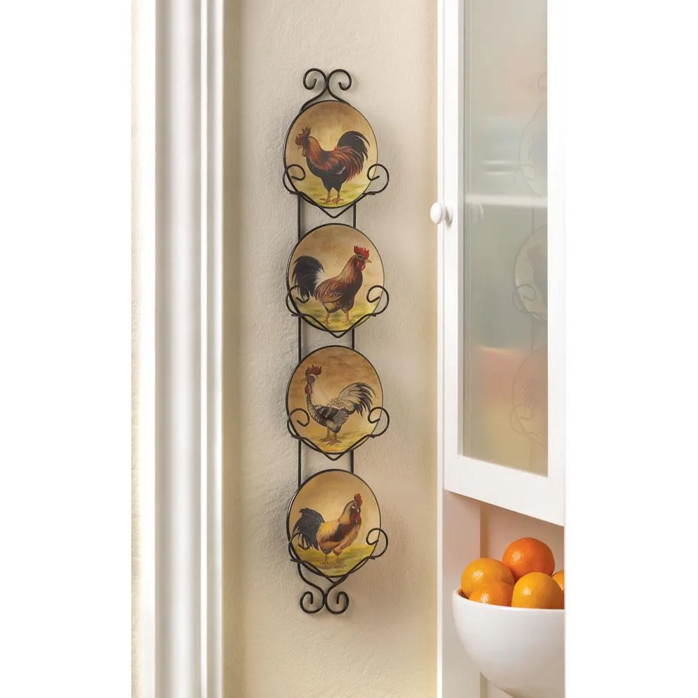 Rooster Wall Decor Plates