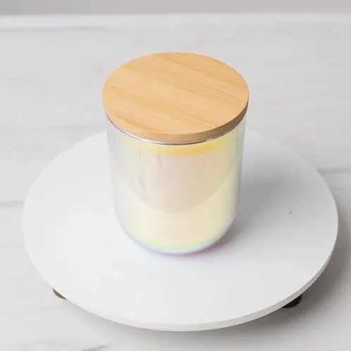 Ruya's Handcrafts Serinity Unicorn Jars Double Wick Clear Quartz Stone | Enhancing Alignment with Desired Outcomes Therapy Candles | Manifestation glow Candles (Amber Feels)