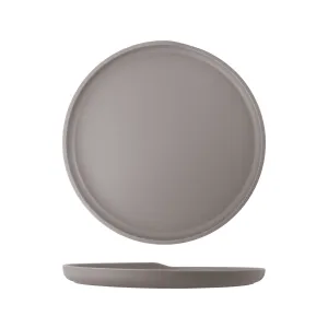 Sand Brown Copenhagen Round Melamine Plate 28cm - Pack 6
