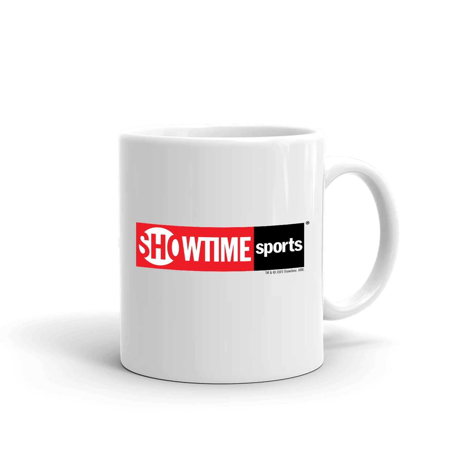 SHOWTIME Sports Red Logo White Mug