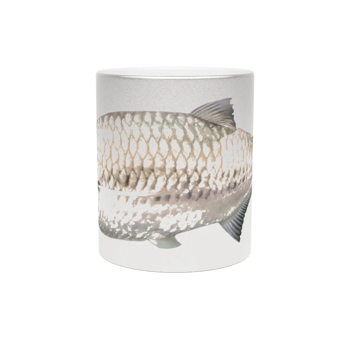 Silver Fish Metallic Mug (Silver / Gold)