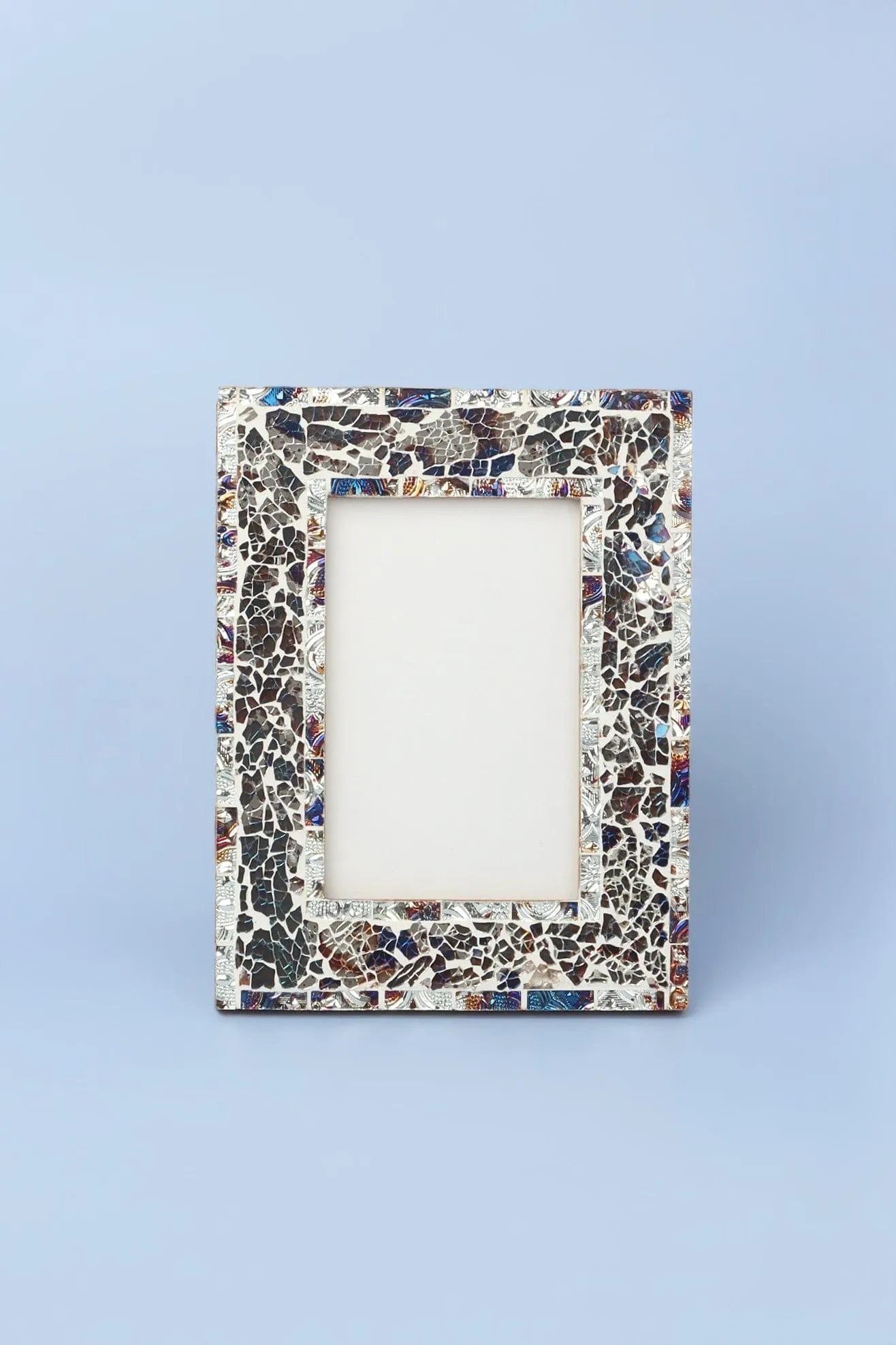Silver Pebble Rock Effect Stylish Photo Frames