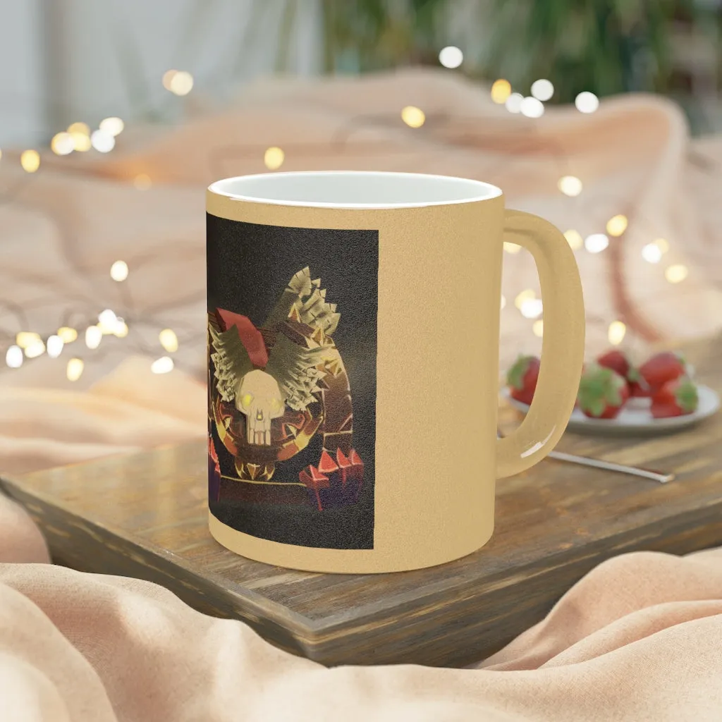 Skeleton Chest Metallic Mug (Silver / Gold)