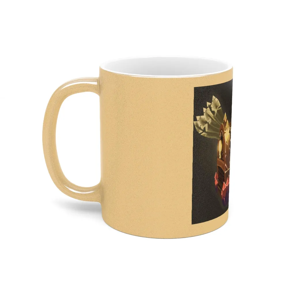 Skeleton Chest Metallic Mug (Silver / Gold)