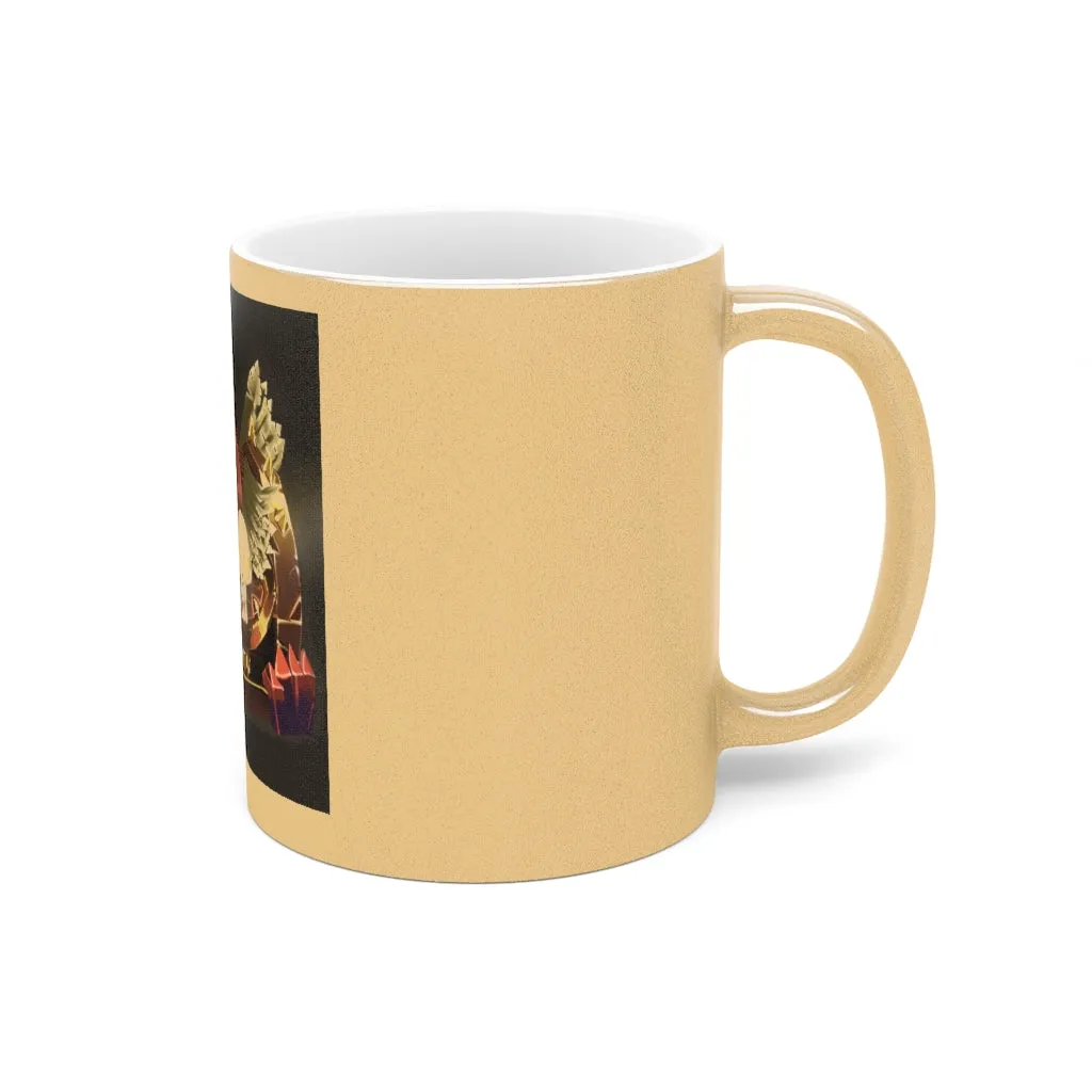 Skeleton Chest Metallic Mug (Silver / Gold)