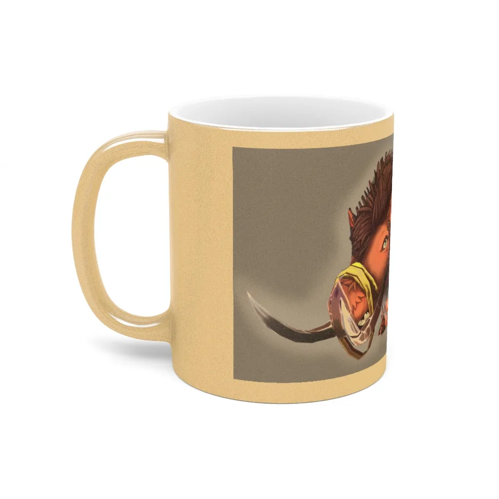 Spam the Death Mount Metallic Mug (Silver / Gold)