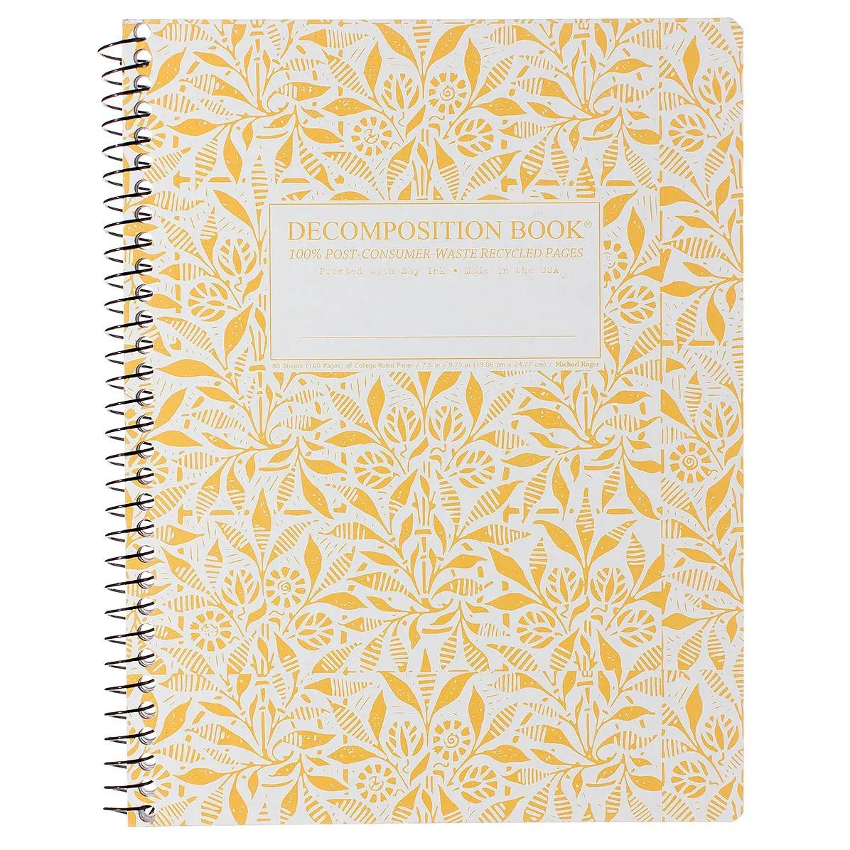 Spiral Bound Recycled Notebook (Fields of Plenty)