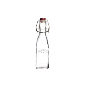 Square 9 oz Clip Top Bottle