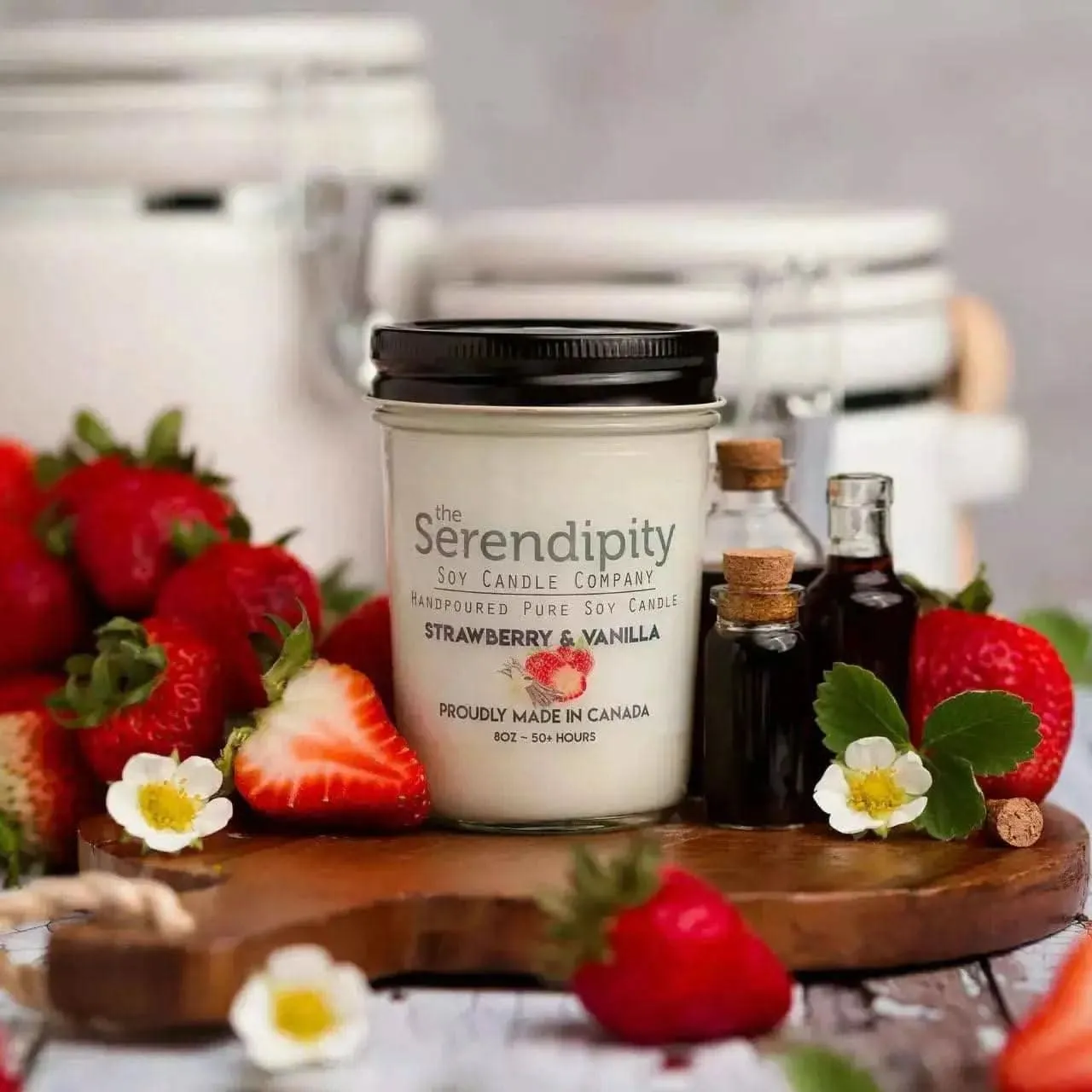 Strawberry Vanilla Soy Candles