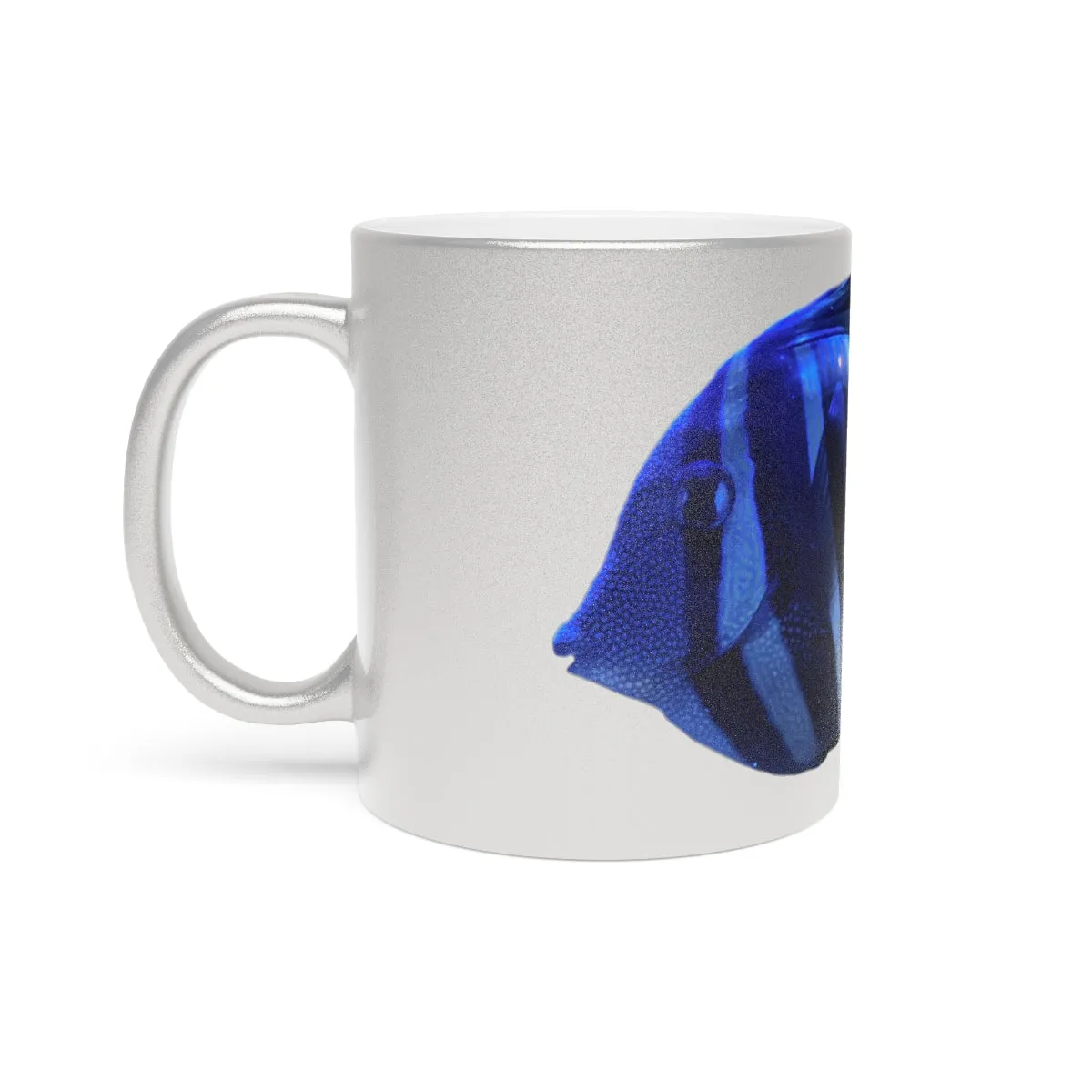 Striped Fish Metallic Mug (Silver / Gold)