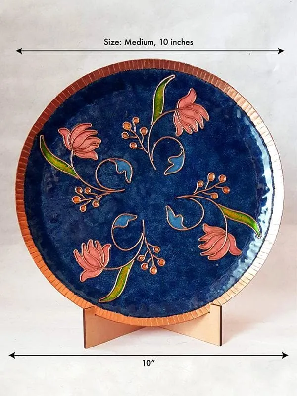 Swirling Lotus Wall Plate