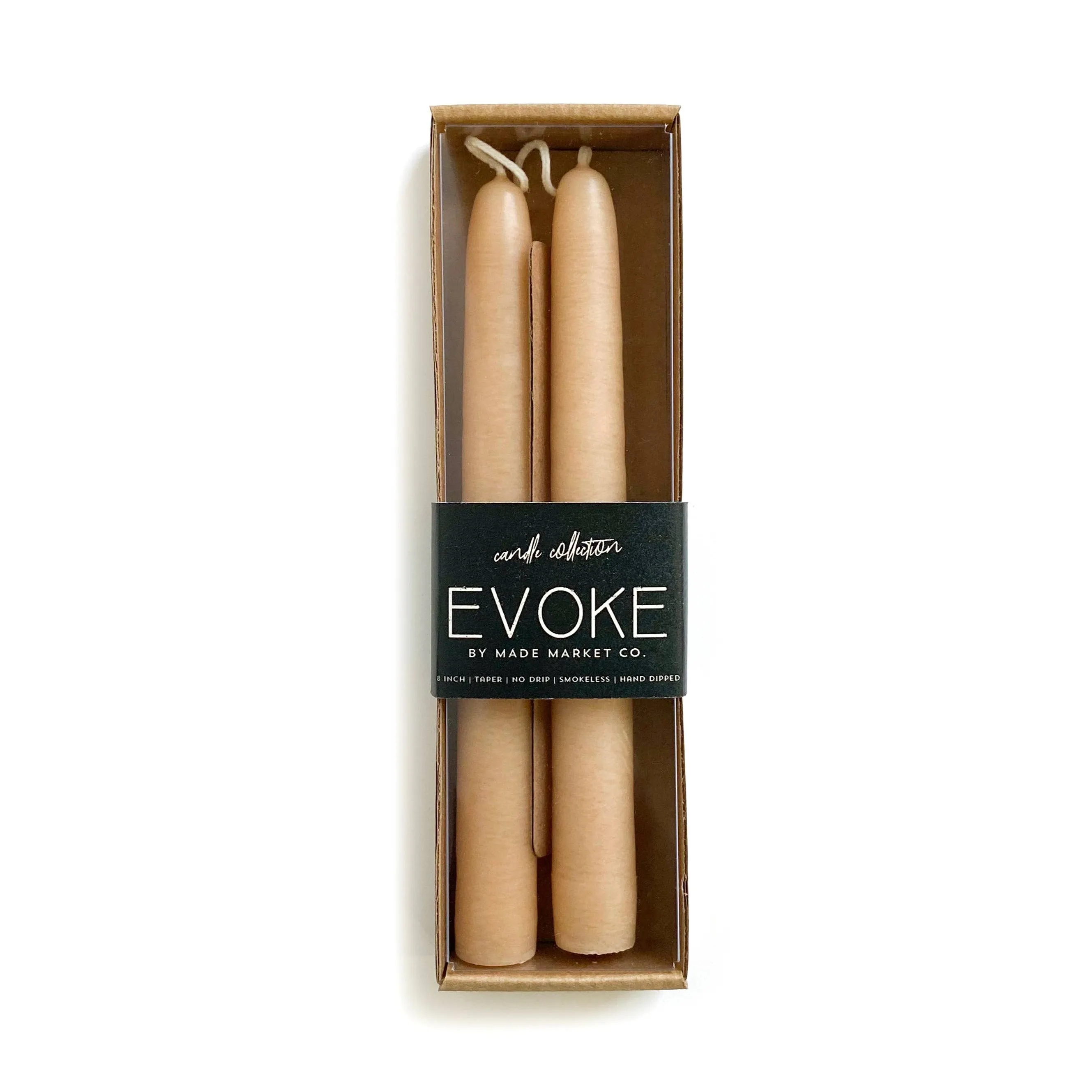 Tapered Candles Set of 2 - 8 inch