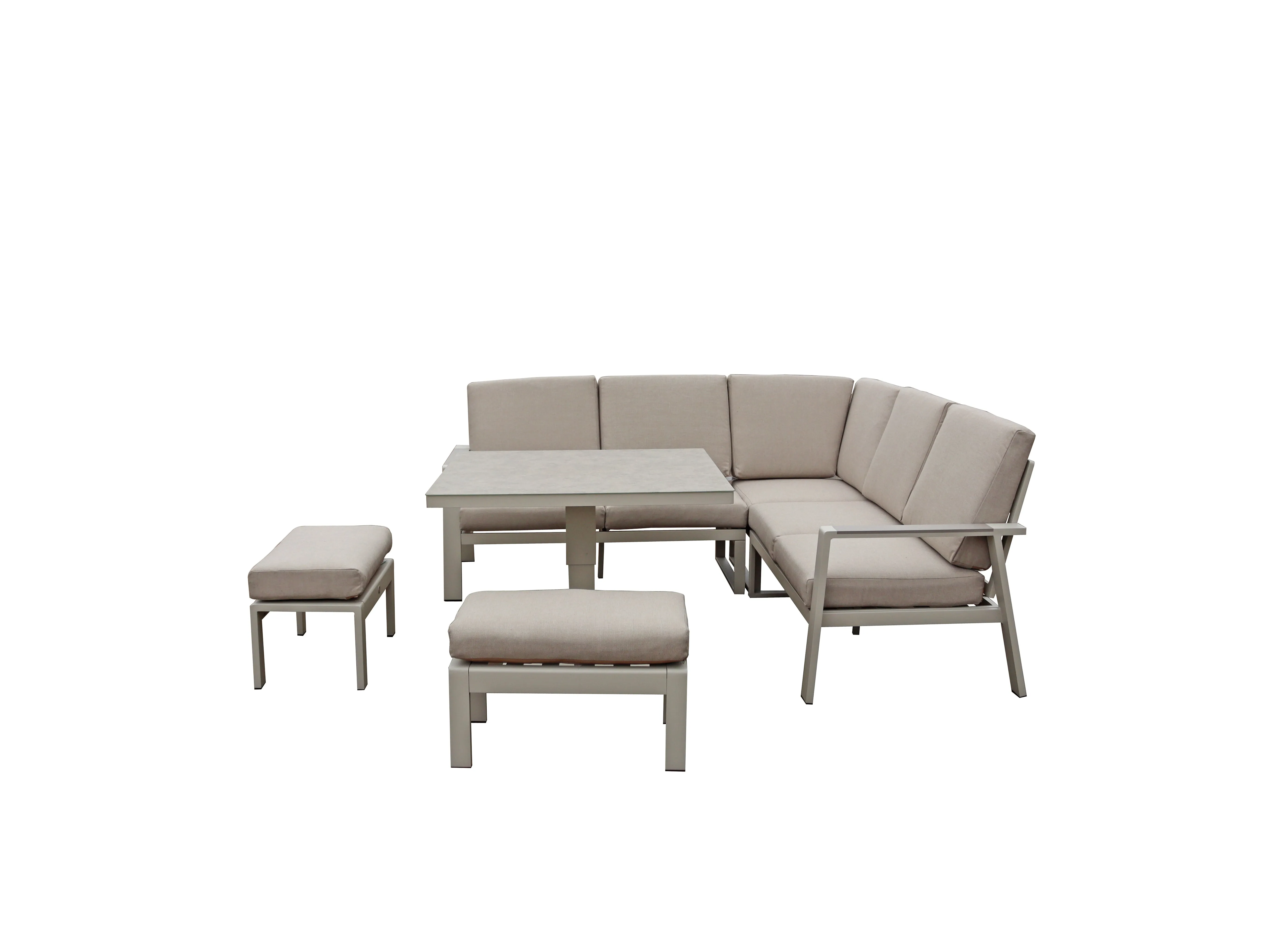 The Almeria Dining Set With Adjustable Table