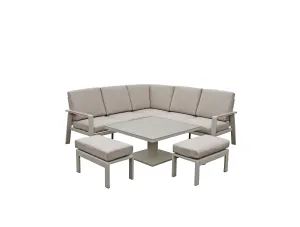 The Almeria Dining Set With Adjustable Table