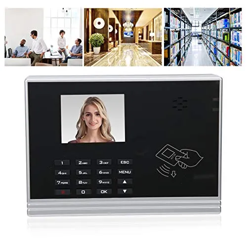 Time Clock, 2.8 Inch Checking-in Machine Time Attendance System Large Capacity for Office for Apartment for Community(#3)'