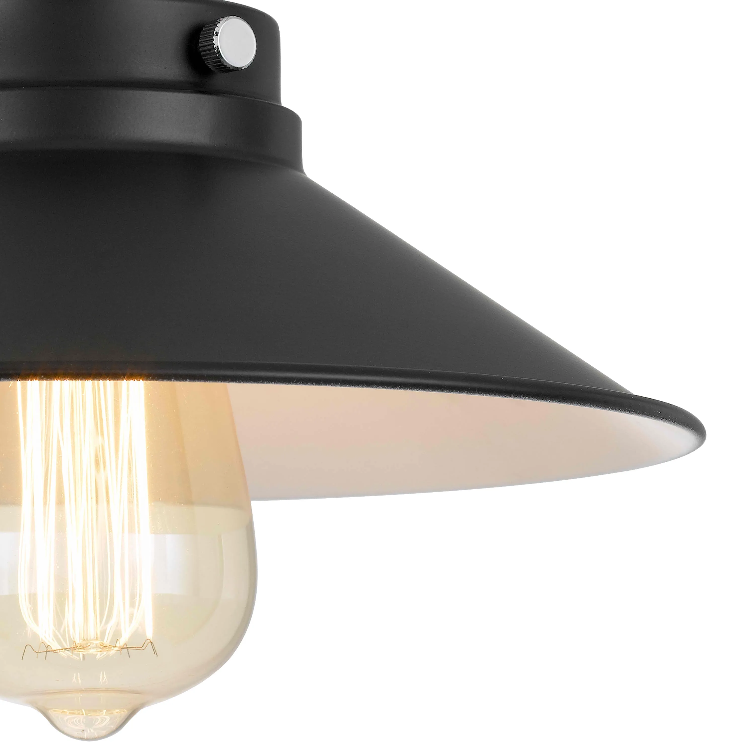 Tina 1-Light Chrome & Matte Black Pendant Light