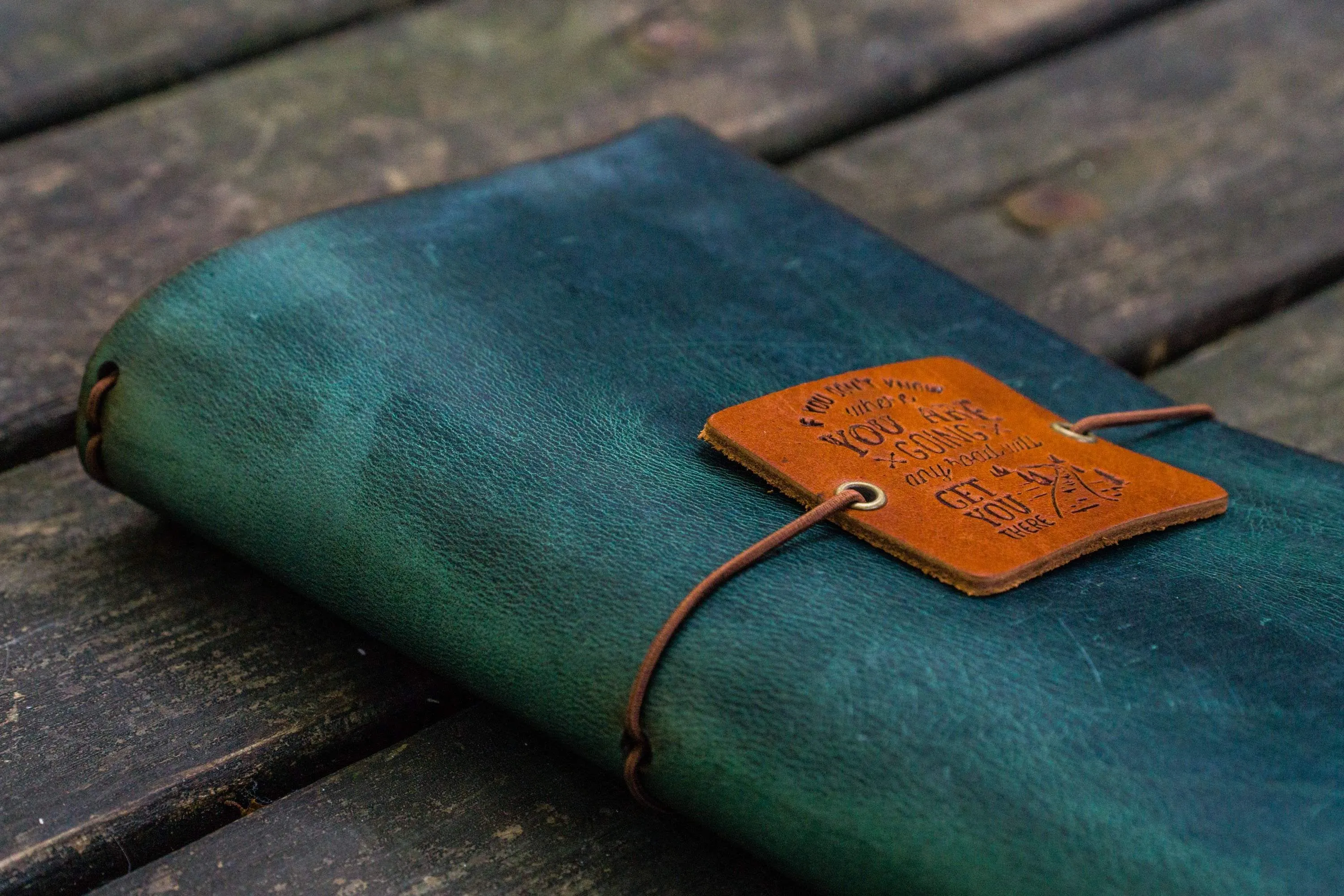 Traveler's Notebook Leather Cover-Crazy Horse Forest Green