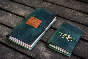 Traveler's Notebook Leather Cover-Crazy Horse Forest Green