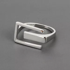 Unique Silver Statement Ring