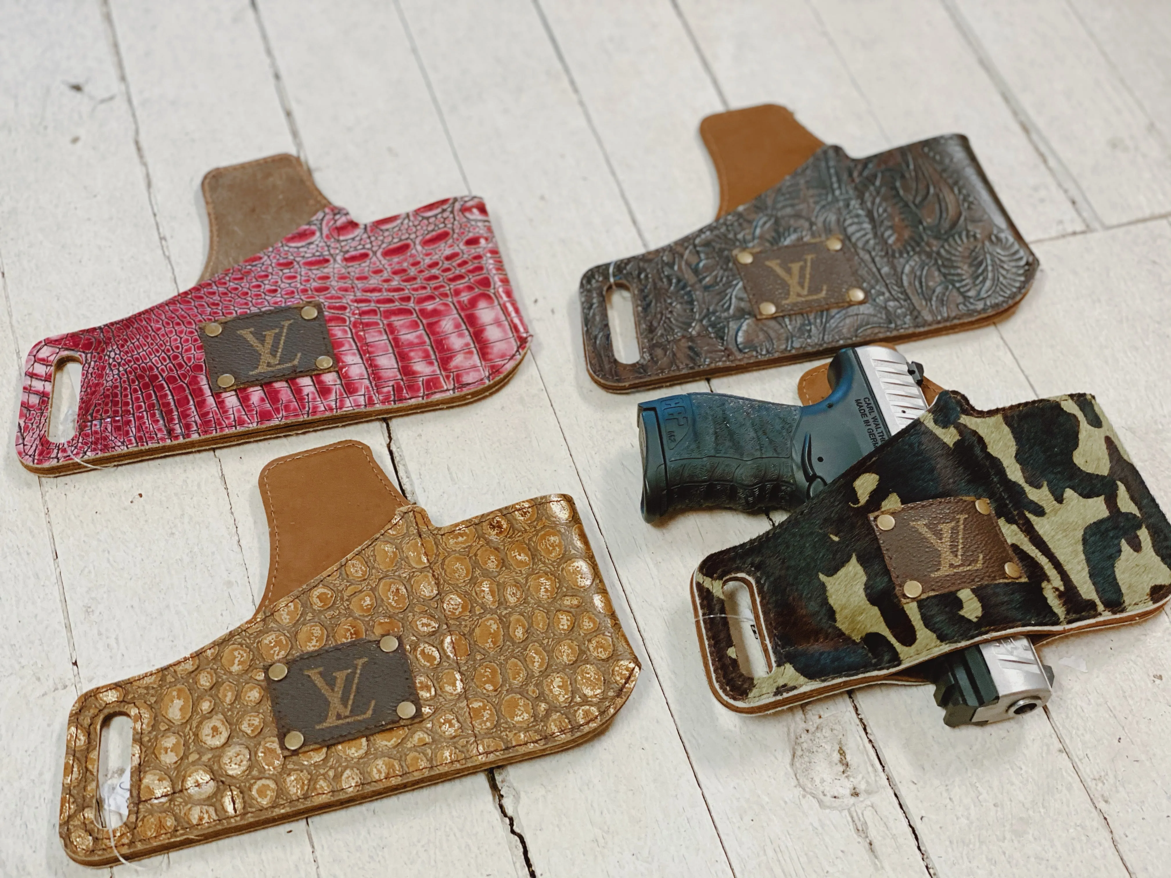 Upcycled LV Gun Holster