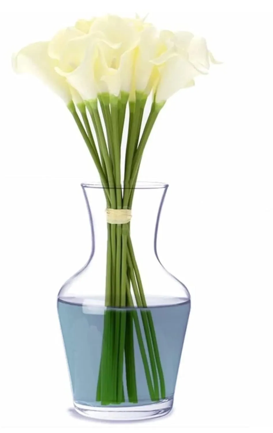 Urban Moon Potpourie Glass Vase, Flower Vase, Vessel, Money Plant Pot for Bedroom, Balcony, Home, Table and Office Decoration (Bottle Shape Pot) - Pack of 2 Piece, 7.5 Inches
