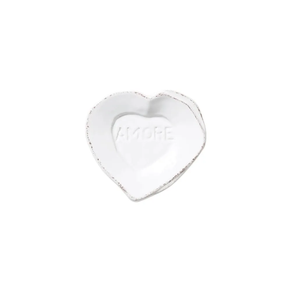 Vietri Red Heart Mini Amore Plate