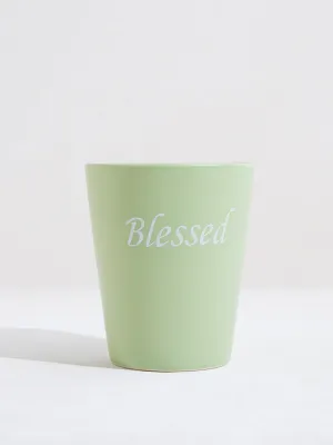 Westside Home Green Large Ceramic Candle
