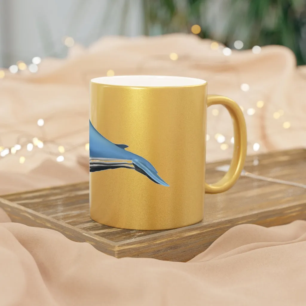 Whale Metallic Mug (Silver / Gold)