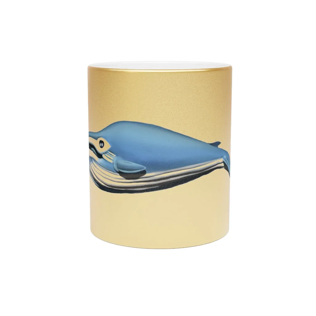 Whale Metallic Mug (Silver / Gold)